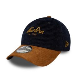 Czapka z daszkiem New Era 9Twenty Cord Mix. Brązowe czapki z daszkiem damskie New Era, bez wzorów, z materiału. Za 176.00 zł.