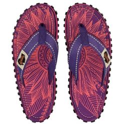 Japonki GUMBIES ISLANDER FLIP-FLOPS UNISEX. Fioletowe klapki damskie Gumbies, bez wzorów, bez obcasa, bez zapięcia. Za 89.99 zł.