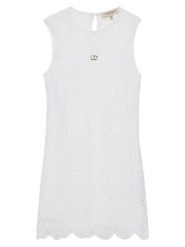 TWINSET Sukienka elegancka 251GJ2QR3 Biały Regular Fit. Białe sukienki dziewczęce Twinset, bez wzorów, z syntetyku, bez ramiączek. Za 429.99 zł.