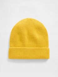 CZAPKA ZIMOWA GAP BEANIE UNISEX CIEPŁA 842499-00. Żółte czapki damskie GAP, na zimę, bez wzorów. Za 89.00 zł.