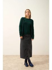 Just Cashmere Kaszmirowy kardigan "Debbie" w kolorze ciemnozielonym rozmiar: L. Zielone kardigany damskie Just Cashmere, l, bez wzorów, z kaszmiru. Za 413.99 zł.