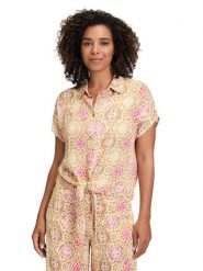 CARTOON Bluzka ze wzorem rozmiar: 42. Bluzki damskie Cartoon, bez wzorów, z wiskozy, bez kołnierzyka, bez ramiączek. Za 104.99 zł.