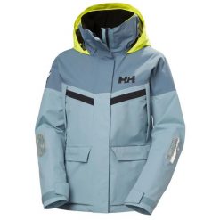 Damska kurtka wodoodporna Helly Hansen Pier 4.0. Niebieskie kurtki damskie Helly Hansen, na lato, l, bez wzorów, z dzianiny, bez kaptura. Za 1,041.00 zł.