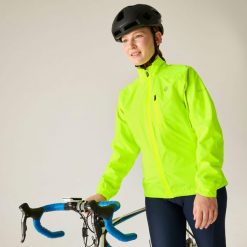 Damska wodoodporna kurtka rowerowa Tor. Żółte kurtki damskie Dare 2b, bez wzorów, z poliesteru, bez kaptura. Za 649.99 zł.