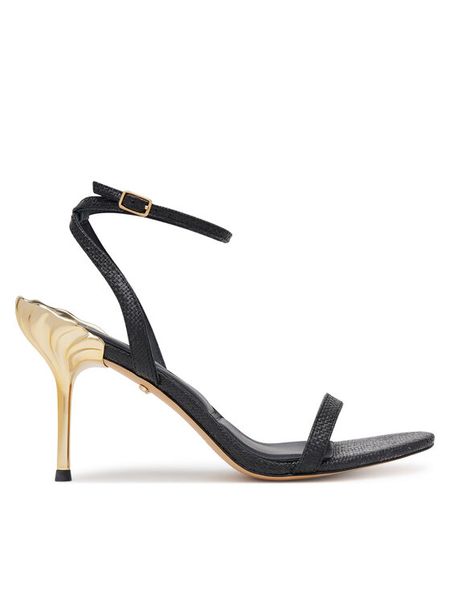 Aldo Sandały Ursulaheel 14008289 Czarny. Czarne sandały damskie ALDO, bez wzorów, ze skóry, bez obcasa, na szpilce, bez zapięcia. Za 839.99 zł.