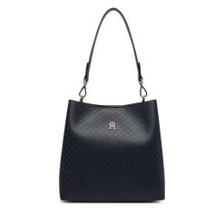 Torebka Tommy Hilfiger. Niebieskie torebki klasyczne damskie Tommy Hilfiger, bez dodatków. Za 649.99 zł.