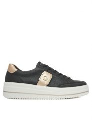 Remonte Sneakersy D1C07-03 Czarny. Czarne obuwie sportowe damskie Remonte, z materiału, bez zapięcia. Za 399.99 zł.