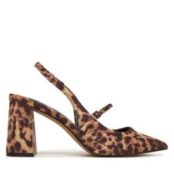 Sandały Call It Spring. Brązowe sandały damskie Call it Spring, bez wzorów, bez obcasa, na słupku, bez zapięcia. Za 159.99 zł.