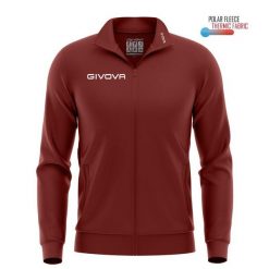 Bluza polar Givova Mono 500. Czerwone bluzy damskie Givova, l, bez wzorów, z materiału, bez kaptura. Za 93.02 zł.