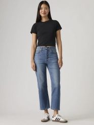 Levi's Dżinsy - Straight fit - w kolorze niebieskim rozmiar: W28/L31. Niebieskie jeansy damskie Levi's, z podwyższonym stanem. Za 214.95 zł.