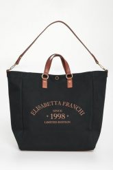 Torebka płócienny shopper ELISABETTA FRANCHI. Shopper bag Elisabetta Franchi, bez wzorów, bez dodatków. Za 1,149.00 zł.