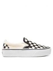 Vans Tenisówki Classic Slip-On P VN00018EBWW Biały. Białe trampki damskie Vans, bez wzorów, z materiału, bez zapięcia. Za 239.99 zł.