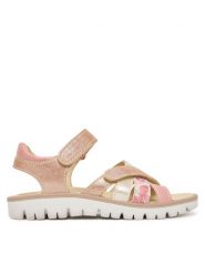 Primigi Sandały 1388911 S Różowy. Czerwone sandały dziewczęce Primigi, ze skóry, bez obcasa, bez zapięcia. Za 279.99 zł.