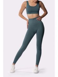 Spaio Legginsy sportowe "Adapt" w kolorze niebieskim rozmiar: M. Niebieskie legginsy damskie Spaio, m, bez wzorów, z materiału, outdoorowe. Za 148.95 zł.
