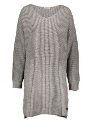 Sublevel Sukienka w kolorze szarym rozmiar: XL. Szare sukienki damskie Sublevel, bez wzorów, ze splotem, bez ramiączek. Za 100.28 zł.