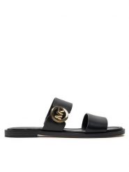 MICHAEL Michael Kors Klapki Vera 40S4VEFS3L Czarny. Czarne klapki damskie MICHAEL Michael Kors, bez wzorów, ze skóry, bez obcasa, bez zapięcia. Za 499.99 zł.