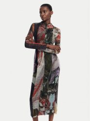 Desigual Sukienka codzienna Carson 24WWVK59 Kolorowy Slim Fit. Sukienki damskie Desigual, bez wzorów, z syntetyku, bez ramiączek. Za 269.99 zł.