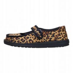 HeyDude Damskie Mokasyny Wendy Jane Washed Twill. Brązowe mokasyny damskie Hey dude, z materiału, bez obcasa. Za 259.00 zł.