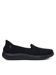 Skechers Sneakersy Slip-Ins: On-The-Go Flex Radiant - Sloane 138435/BBK Czarny. Czarne obuwie sportowe damskie Skechers, z materiału, bez zapięcia. Za 359.99 zł.