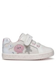 Geox Trampki B Gisli Girl B651MB 00954 C0007 M Biały. Białe trampki dziewczęce Geox, bez wzorów, z materiału, bez zapięcia. Za 249.99 zł.