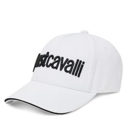Czapka z daszkiem Just Cavalli. Białe czapki z daszkiem damskie Just Cavalli, bez wzorów. Za 159.99 zł.