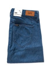 SPÓDNICA JEANSOWA LEE BUTTON THROUGH SKIRT BLUE L38ICLPK. Niebieskie spódnice damskie Lee, l, bez wzorów, z jeansu. W wyprzedaży za 69.99 zł.