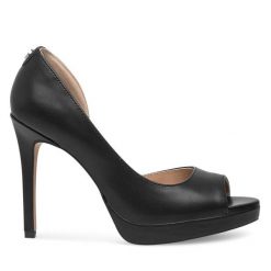 Szpilki Nine West. Czarne szpilki damskie Nine West, bez wzorów, bez obcasa, na szpilce, bez zapięcia. Za 219.99 zł.
