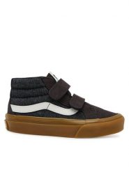 Vans Sneakersy SK8-Mid Reissue V VN000CZ7BLA1 Czarny. Czarne buty sportowe chłopięce Vans, ze skóry, bez zapięcia. Za 249.99 zł.