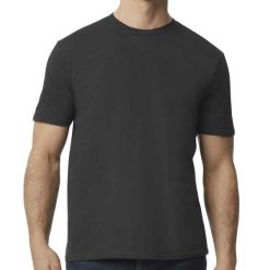 Koszulka Softstyle EZ Unisex Dla Dorosłych. Szare bluzki damskie GILDAN, xl, bez wzorów, sportowe, bez kołnierzyka, bez ramiączek. Za 43.99 zł.