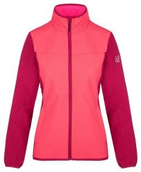 Damska kurtka softshell Loap Urabuna różowa. Czerwone kurtki sportowe damskie ÀLG, na jesień, m, bez wzorów, z elastanu, bez kaptura. Za 210.99 zł.