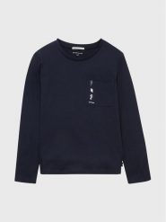 Tom Tailor Bluzka 1033834 Granatowy Regular Fit. Niebieskie t-shirty i koszulki chłopięce Tom Tailor, bez wzorów, z bawełny, bez kołnierzyka, bez ramiączek. Za 49.99 zł.