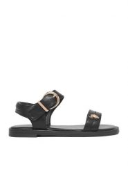 U.S. Polo Assn. Sandały EO-ADELA001K/6Y1 Czarny. Czarne sandały dziewczęce U.S. Polo Assn., ze skóry, bez obcasa, bez zapięcia. Za 169.99 zł.
