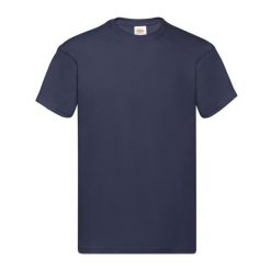 Oryginalna Bawełniana Koszulka Unisex Dla Dorosłych. Niebieskie bluzki damskie Fruit of the Loom, m, bez wzorów, z bawełny, sportowe, bez kołnierzyka, bez ramiączek. Za 32.99 zł.