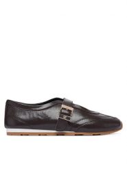 Tommy Hilfiger Baleriny Bella Ballet Mary Jane FW0FW09416 Brązowy. Brązowe balerinki damskie Tommy Hilfiger, bez wzorów, ze skóry. Za 449.99 zł.