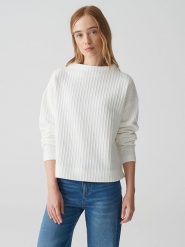 OPUS Bluza w kolorze białym rozmiar: 40. Białe bluzy damskie Opus, bez wzorów, bez kaptura. Za 161.73 zł.