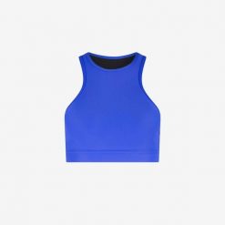 Damski bikini top racerfront wiązany do pływania & surfingu - Niebieski. Niebieskie bikini WALLIEN, bez wzorów. Za 259.00 zł.