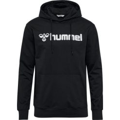 Bluza z kapturem Hummel Go 2.0 Logo. Czarne bluzy damskie Hummel, bez wzorów, z materiału, z kapturem. Za 230.05 zł.
