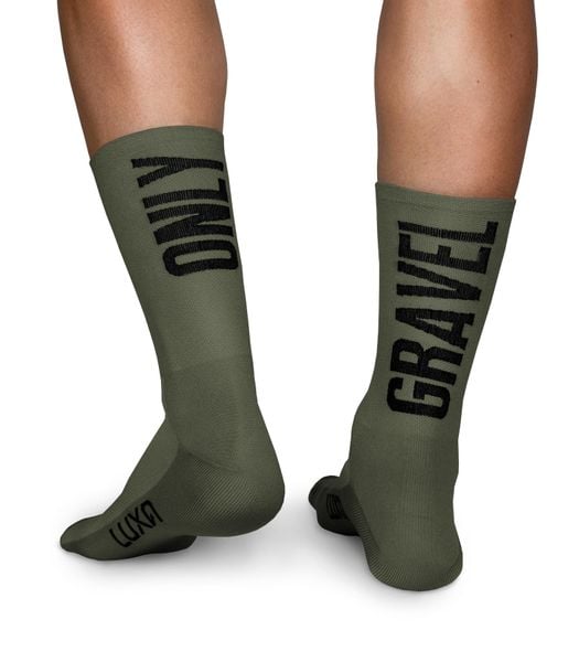 Skarpetki Rowerowe Unisex Luxa Only Gravel. Szare skarpetki damskie LUXA, bez wzorów, z syntetyku. Za 64.90 zł.