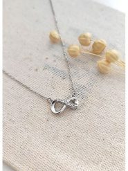 Miu Silver Srebrny naszyjnik z elementem ozdobnym - dł. 42 cm rozmiar: onesize. Szare naszyjniki damskie Miu Silver, z cyrkonią, srebrne. Za 82.99 zł.