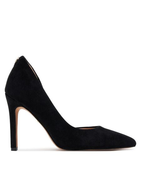 Nine West Szpilki CEO-MONA-01 Czarny. Czarne szpilki damskie Nine West, bez wzorów, z materiału, bez obcasa, na szpilce, bez zapięcia. Za 159.99 zł.