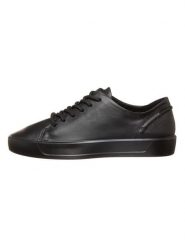 Ecco Skórzane sneakersy "Soft 8" w kolorze czarnym rozmiar: 39. Czarne obuwie sportowe damskie ECCO, bez zapięcia. Za 411.08 zł.