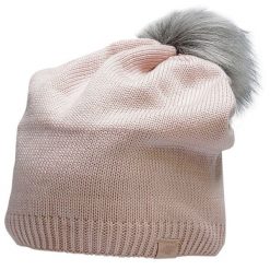 Czapka damska 4F. Czerwone czapki damskie 4F, na zimę, bez wzorów, z dzianiny. Za 47.99 zł.