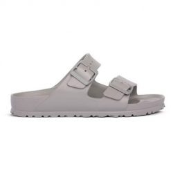 Klapki damskie Birkenstock Arizona Eva Stone Concalz S. Szare klapki damskie Birkenstock, bez wzorów, z materiału, bez obcasa, bez zapięcia. Za 299.00 zł.