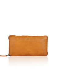 Bellicci Skórzany portfel "Chalice" w kolorze jasnobrązowym - 19 x 10 x 3 cm rozmiar: onesize. Brązowe portfele damskie Bellicci, bez wzorów, z materiału. Za 114.45 zł.