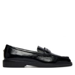 Lordsy Steve Madden. Czarne półbuty damskie Steve Madden, bez wzorów, bez obcasa, bez zapięcia. Za 519.99 zł.