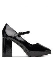 DeeZee Czółenka 3995 Czarny. Czarne czółenka damskie DeeZee, bez wzorów, ze skóry, bez obcasa. Za 149.99 zł.