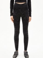 ARMEDANGELS Legginsy - Faribaa Zebraraa Kobiety Bawełna czarny|szary, XL. Czarne legginsy damskie ARMEDANGELS, xl, bez wzorów, z bawełny. Za 119.95 zł.