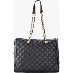 Torebka shopper. Czarne shopper bag bonprix, bez wzorów, bez dodatków. Za 147.99 zł.
