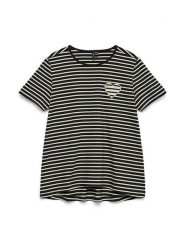 Vero Moda Koszulka w kolorze czarnym rozmiar: S. Czarne bluzki damskie Vero Moda, s, bez wzorów, z bawełny, bez kołnierzyka, bez ramiączek. Za 57.20 zł.