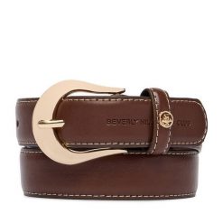 Pasek Beverly Hills Polo Club. Brązowe paski damskie Beverly Hills Polo Club, bez wzorów. Za 59.99 zł.
